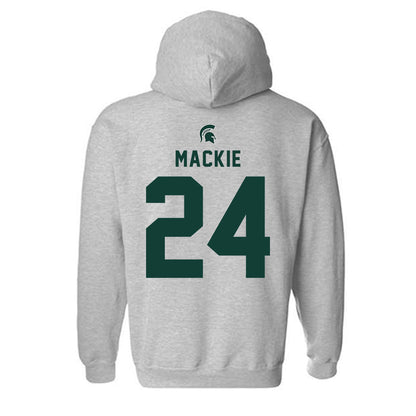 Michigan State - NCAA Men's Ice Hockey : Nathan Mackie - Generic Shersey Hooded Sweatshirt-1