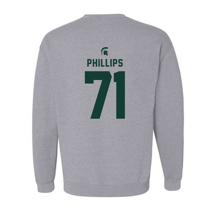 Michigan State - NCAA Football : Kristian Phillips - Generic Shersey Crewneck Sweatshirt-1
