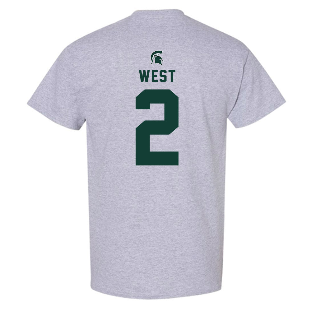 Michigan State - NCAA Football : Aydan West - Generic Shersey T-Shirt-1