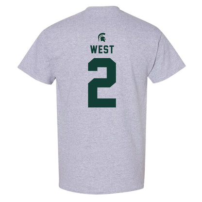 Michigan State - NCAA Football : Aydan West - Generic Shersey T-Shirt-1