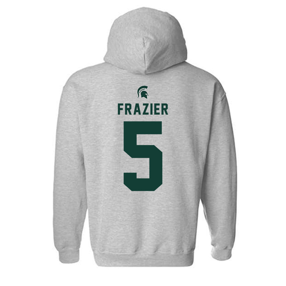 Michigan State - NCAA Football : Makhi Frazier - Generic Shersey Hooded Sweatshirt-1
