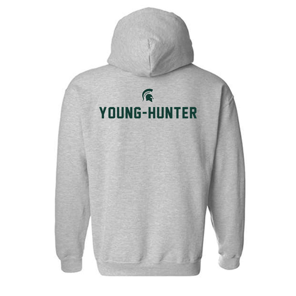 Michigan State - NCAA Women's Track & Field : Kelis Young-Hunter - Generic Shersey Hooded Sweatshirt-1