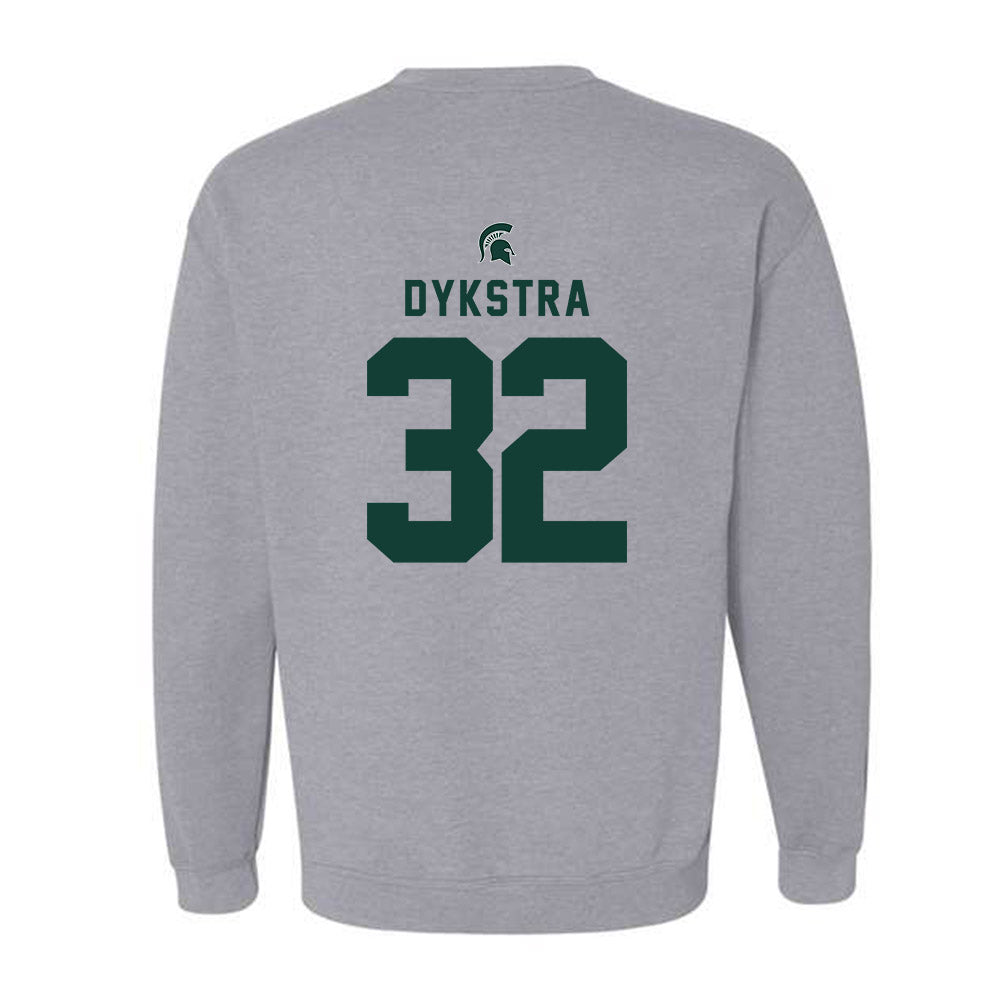 Michigan State - NCAA Women's Basketball : Marah Dykstra - Generic Shersey Crewneck Sweatshirt-1