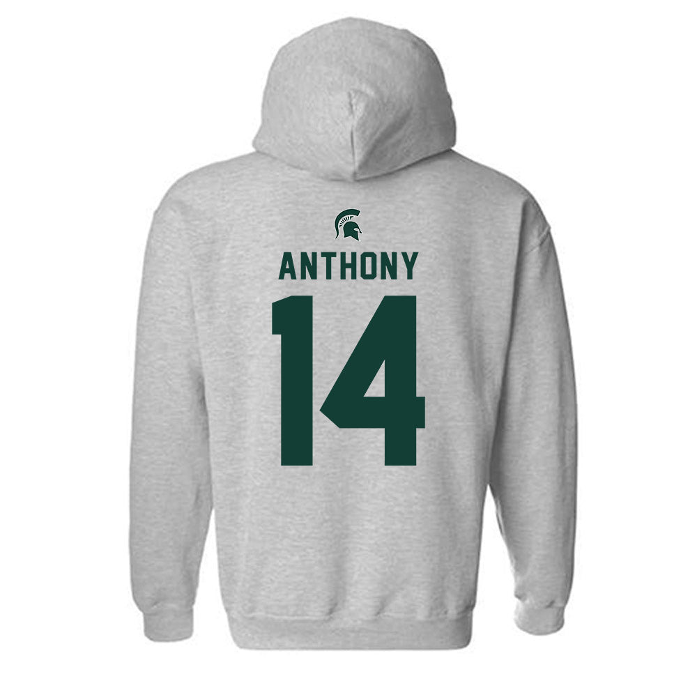 Michigan State - NCAA Women's Soccer : Mackenzie Anthony - Generic Shersey Hooded Sweatshirt