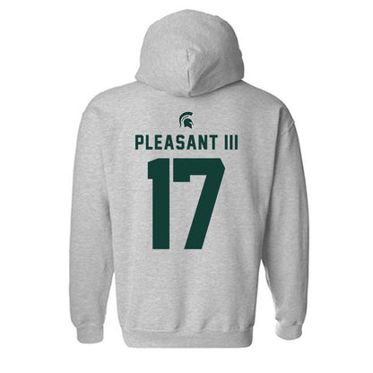 Michigan State - NCAA Football : Eddie Pleasant III - Generic Shersey Hooded Sweatshirt