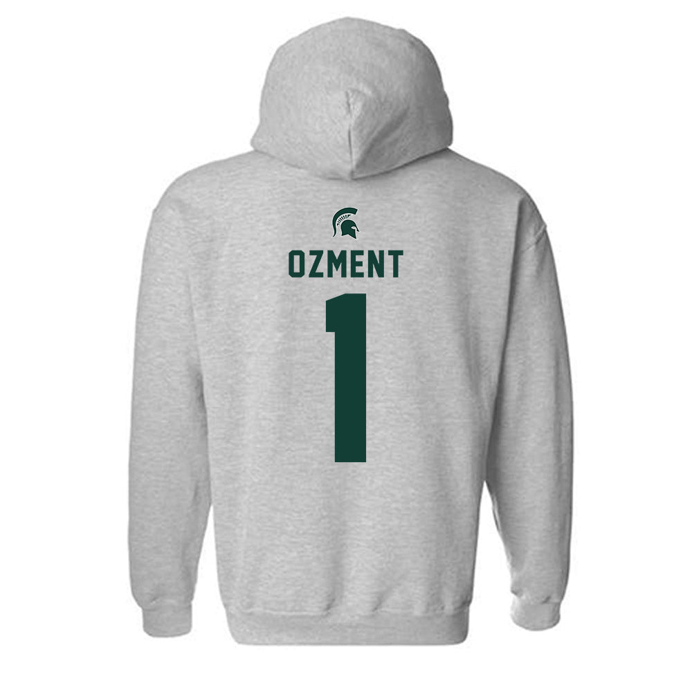 Michigan State - NCAA Women's Basketball : Tory Ozment - Generic Shersey Hooded Sweatshirt