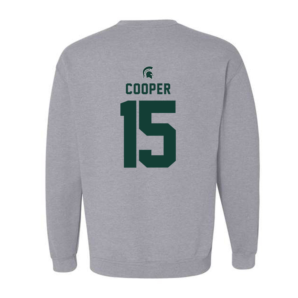 Michigan State - NCAA Men's Basketball : Carson Cooper - Generic Shersey Crewneck Sweatshirt