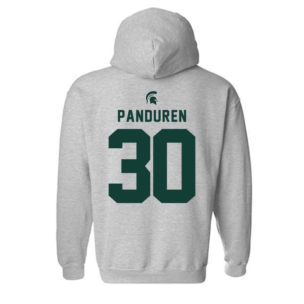 Michigan State - NCAA Women's Soccer : Ava Panduren - Generic Shersey Hooded Sweatshirt