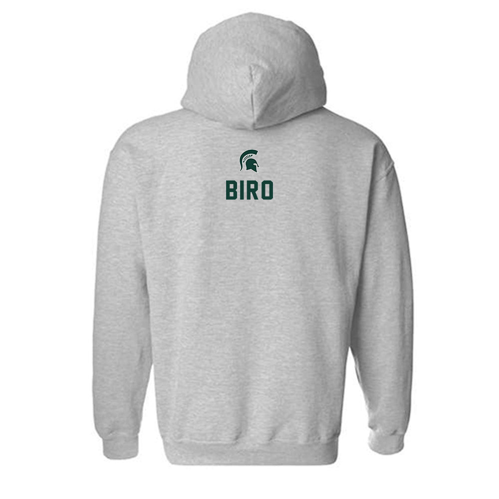 Michigan State - NCAA Women's Gymnastics : Isabel Biro - Generic Shersey Hooded Sweatshirt-1
