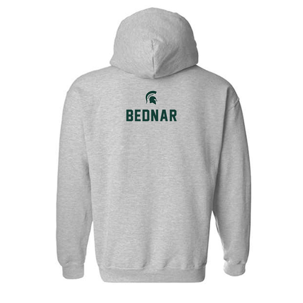 Michigan State - NCAA Women's Gymnastics : Abby Bednar - Generic Shersey Hooded Sweatshirt-1