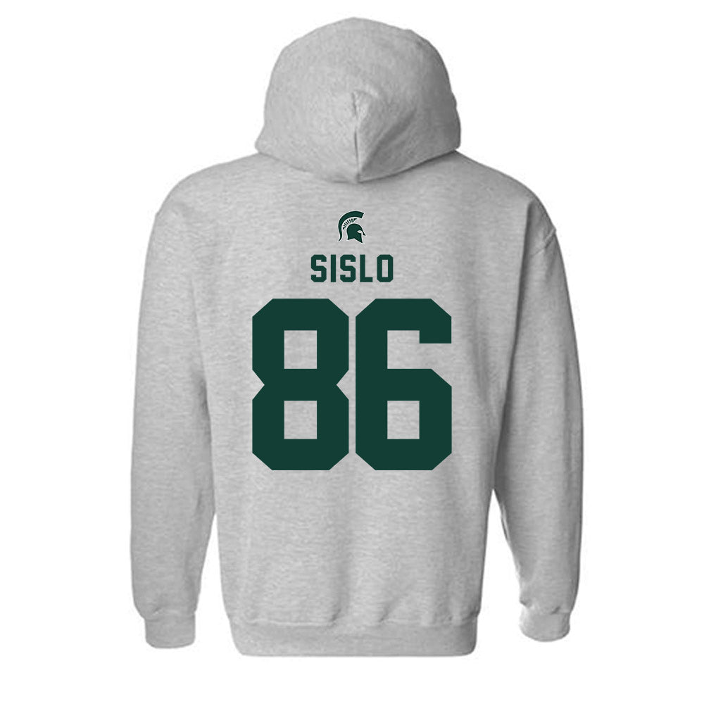 Michigan State - NCAA Football : Blake Sislo - Generic Shersey Hooded Sweatshirt-1