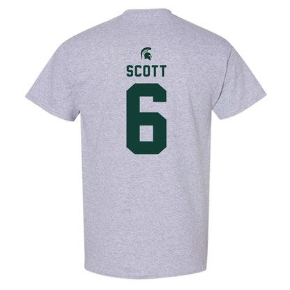 Michigan State - NCAA Men's Basketball : Jordan Scott - Generic Shersey T-Shirt-1