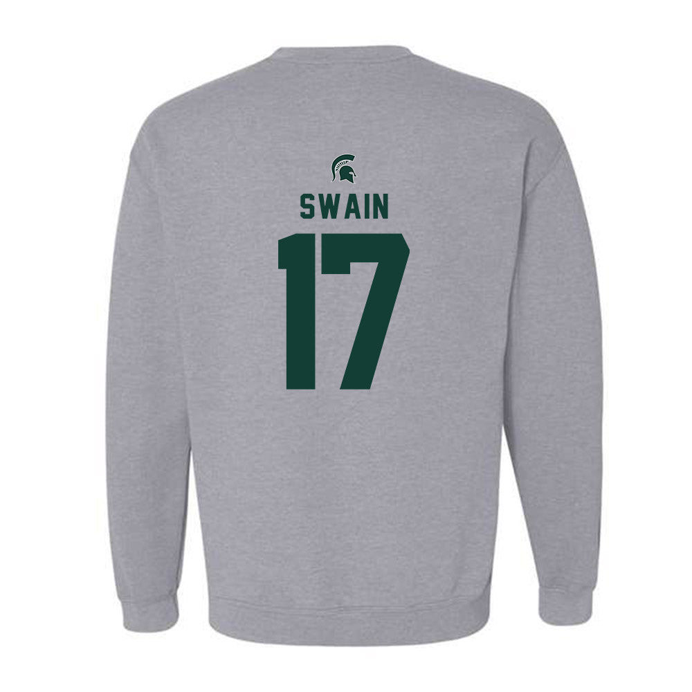 Michigan State - NCAA Women's Volleyball : Jayhlin Swain - Generic Shersey Crewneck Sweatshirt