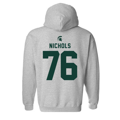 Michigan State - NCAA Football : Drew Nichols - Generic Shersey Hooded Sweatshirt-1