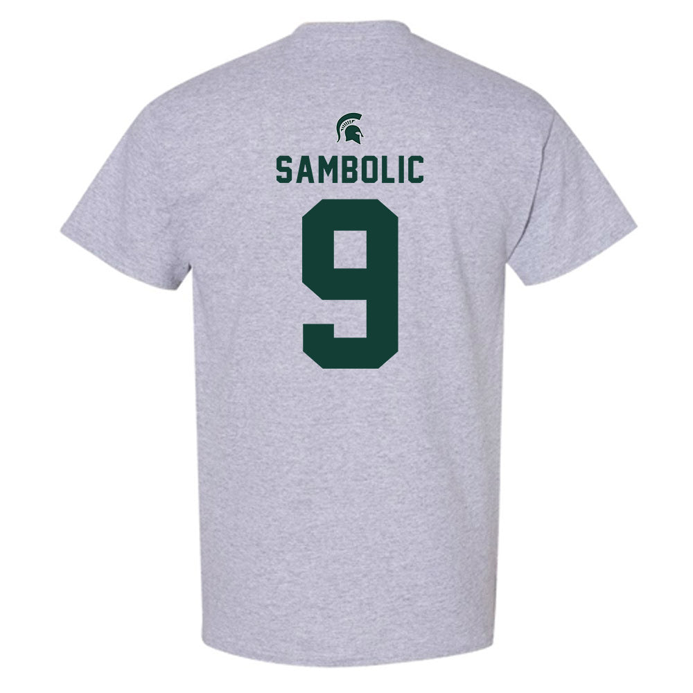 Michigan State - NCAA Women's Basketball : Sara Sambolic - Generic Shersey T-Shirt-1