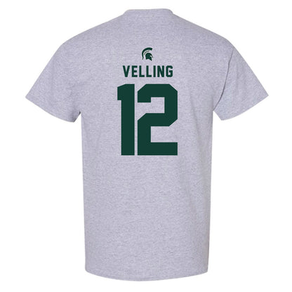 Michigan State - NCAA Football : Jack Velling - Generic Shersey T-Shirt-1