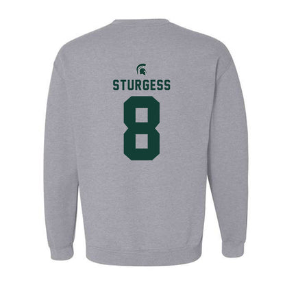Michigan State - NCAA Baseball : Isaac Sturgess - Generic Shersey Crewneck Sweatshirt-1