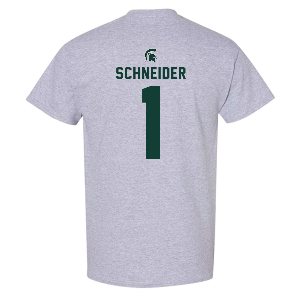 Michigan State - NCAA Women's Volleyball : Lia Schneider - Generic Shersey T-Shirt-1