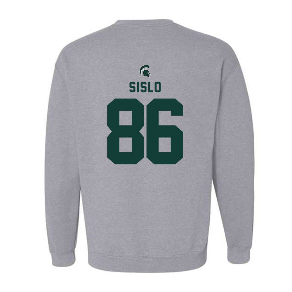 Michigan State - NCAA Football : Blake Sislo - Generic Shersey Crewneck Sweatshirt-1