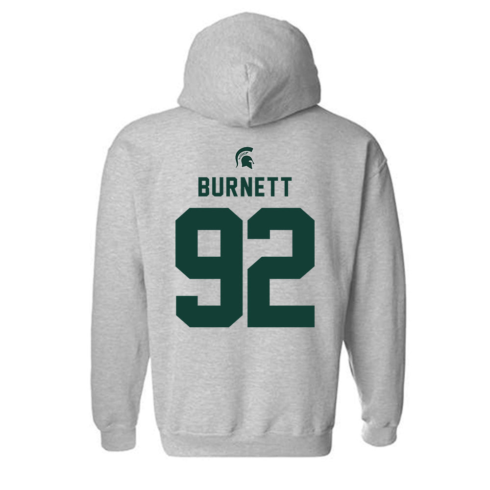 Michigan State - NCAA Football : Kekai Burnett - Generic Shersey Hooded Sweatshirt