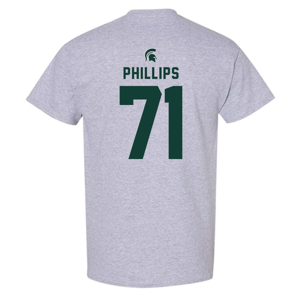 Michigan State - NCAA Football : Kristian Phillips - Generic Shersey T-Shirt-1