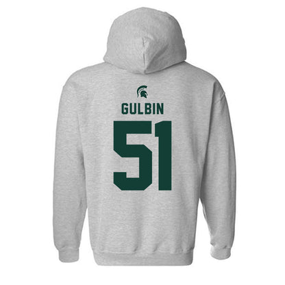Michigan State - NCAA Football : Matthew Gulbin - Generic Shersey Hooded Sweatshirt-1
