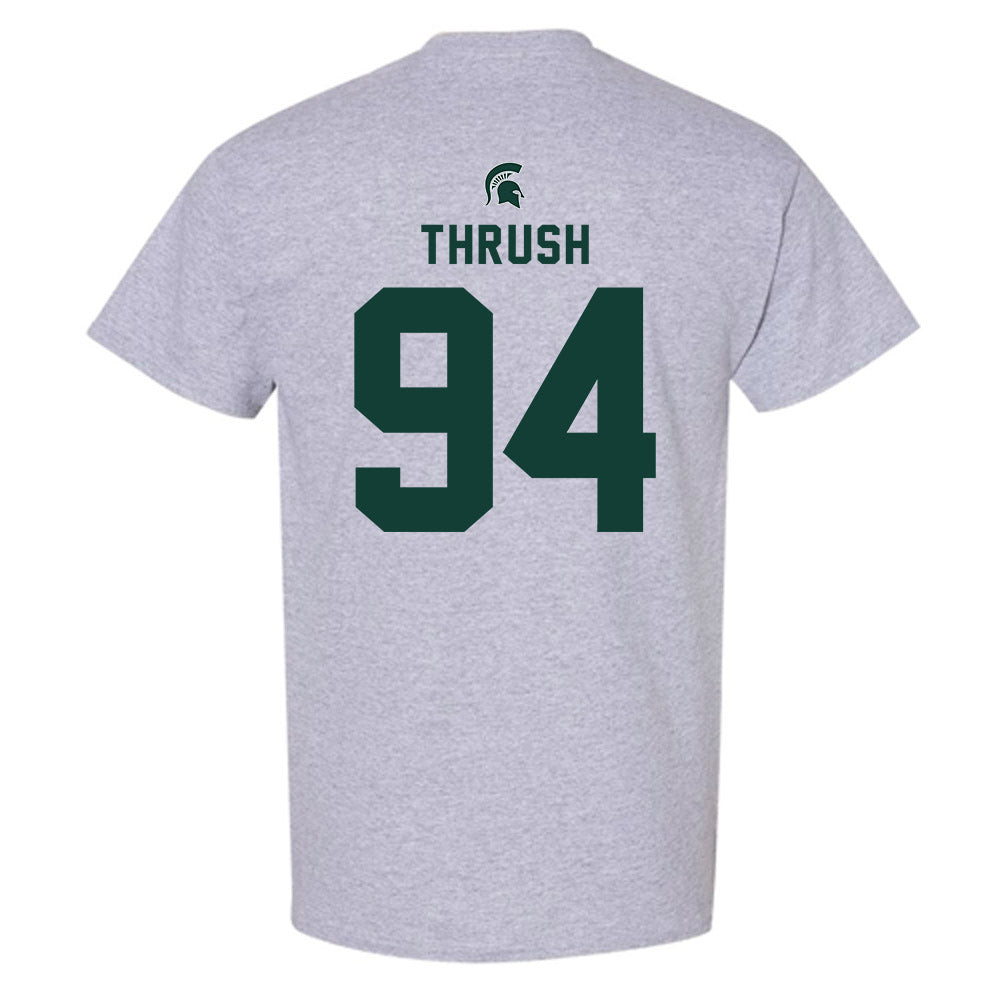 Michigan State - NCAA Football : Cal Thrush - Generic Shersey T-Shirt-1