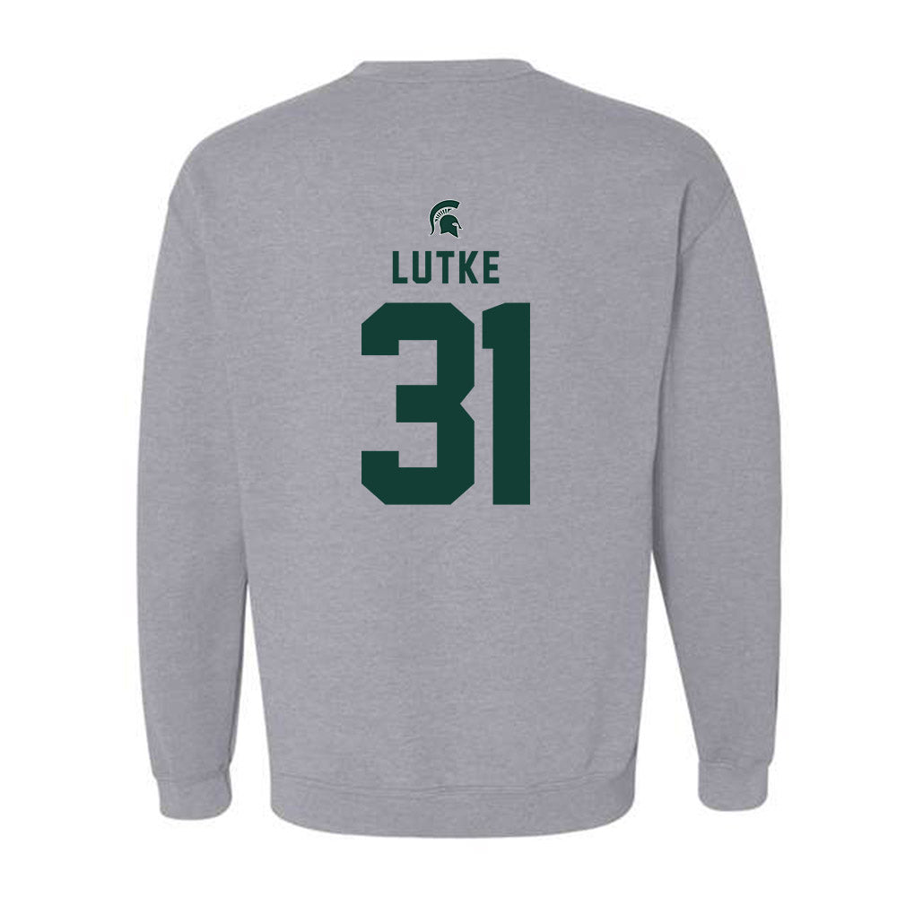 Michigan State - NCAA Women's Soccer : Ava Lutke - Generic Shersey Crewneck Sweatshirt-1