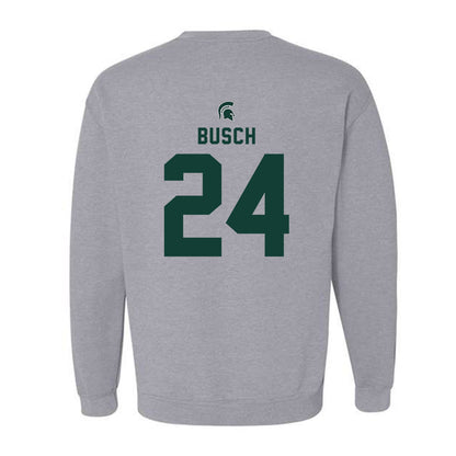 Michigan State - NCAA Baseball : Sam Busch - Generic Shersey Crewneck Sweatshirt