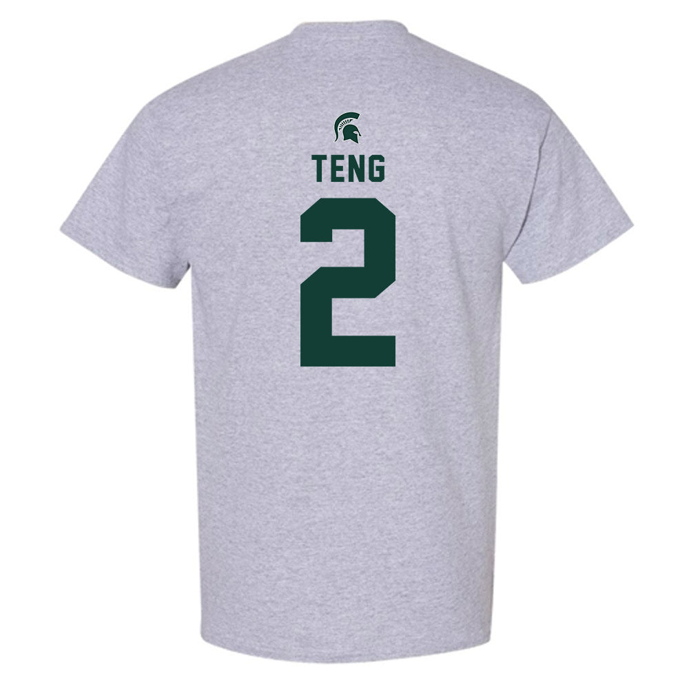 Michigan State - NCAA Men's Basketball : Kur Teng - Generic Shersey T-Shirt-1