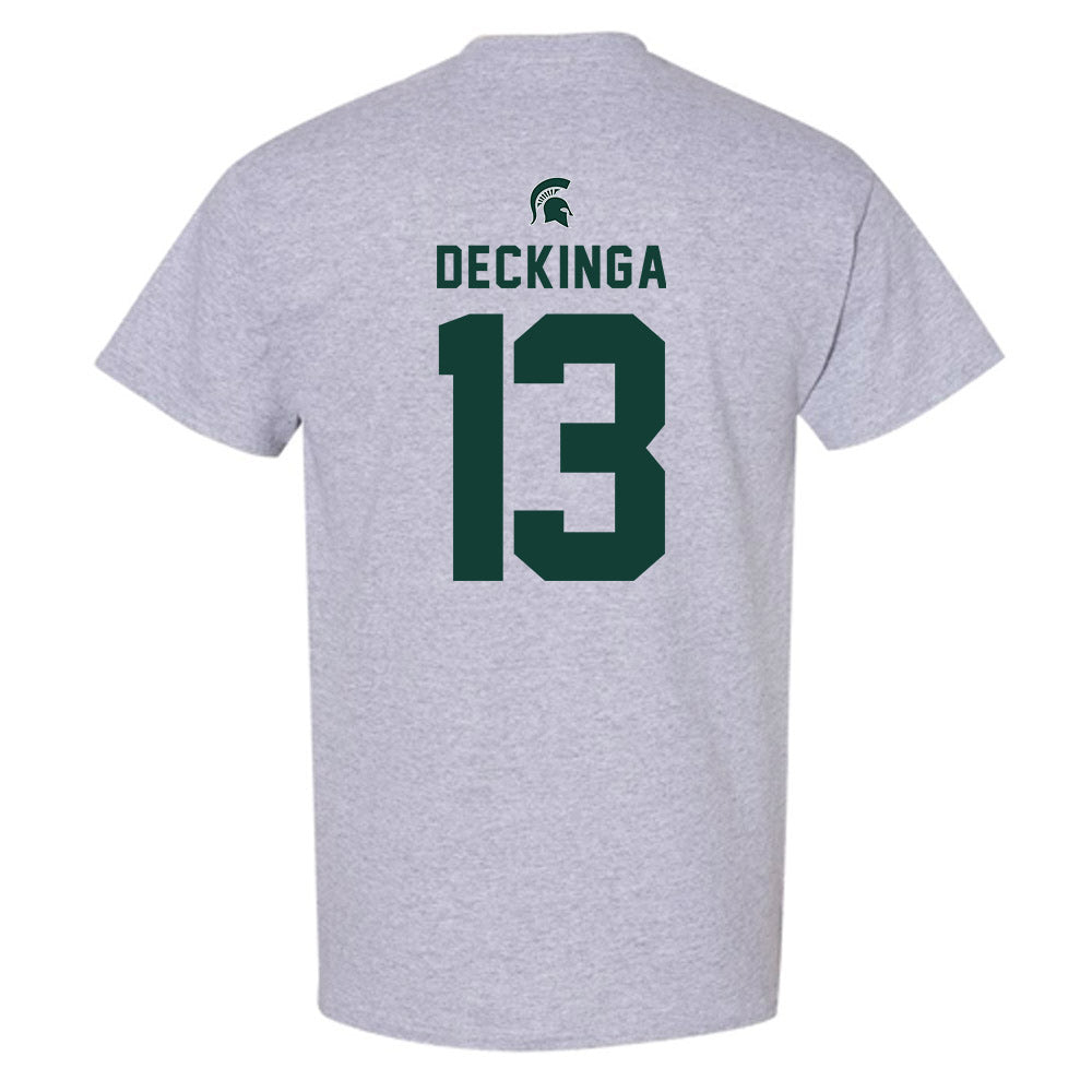 Michigan State - NCAA Baseball : CJ Deckinga - Generic Shersey T-Shirt-1