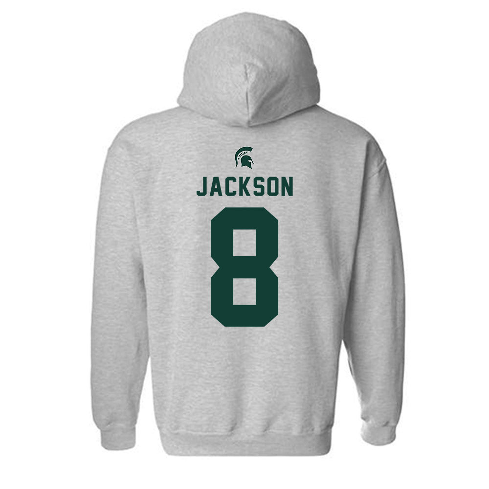 Michigan State - NCAA Women's Soccer : Grace Jackson - Generic Shersey Hooded Sweatshirt