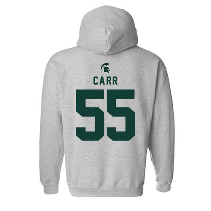 Michigan State - NCAA Men's Basketball : Coen Carr - Generic Shersey Hooded Sweatshirt-1