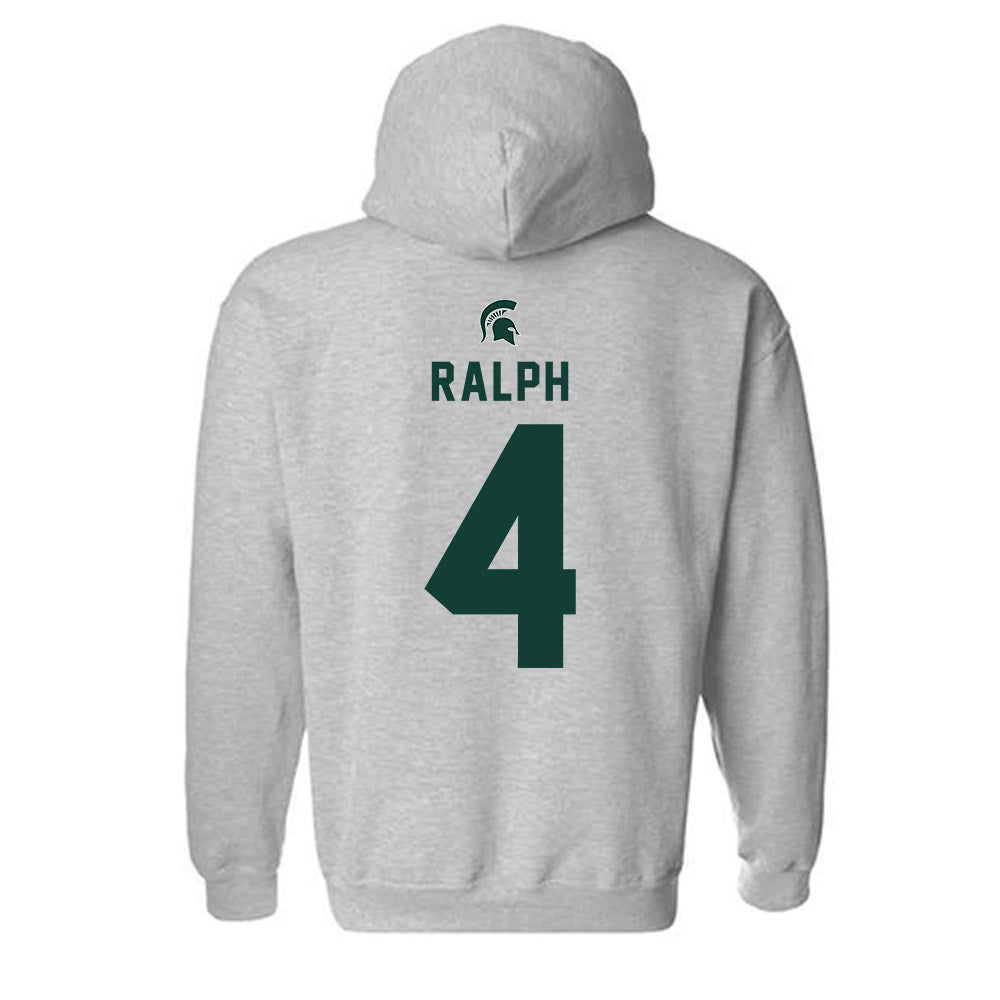Michigan State - NCAA Men's Ice Hockey : Colin Ralph - Generic Shersey Hooded Sweatshirt-1