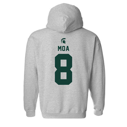 Michigan State - NCAA Football : Aisea Moa - Generic Shersey Hooded Sweatshirt-1