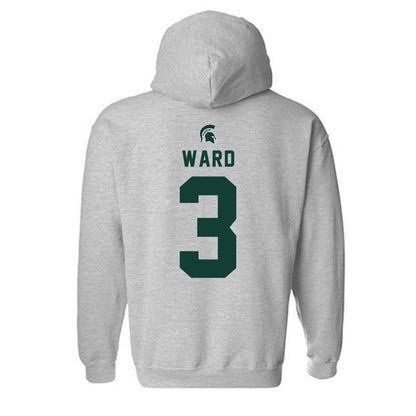 Michigan State - NCAA Men's Basketball : Cam Ward - Generic Shersey Hooded Sweatshirt-1