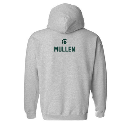 Michigan State - NCAA Men's Track & Field : Sean Mullen - Generic Shersey Hooded Sweatshirt-1