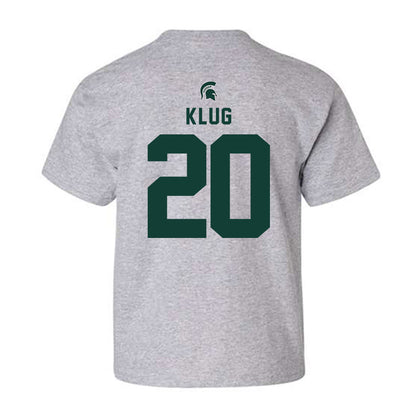 Michigan State - NCAA Baseball : Josh Klug - Generic Shersey Youth T-Shirt-1