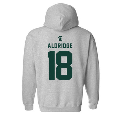 Michigan State - NCAA Baseball : Gunner Aldridge - Generic Shersey Hooded Sweatshirt