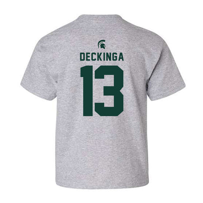 Michigan State - NCAA Baseball : CJ Deckinga - Generic Shersey Youth T-Shirt-1