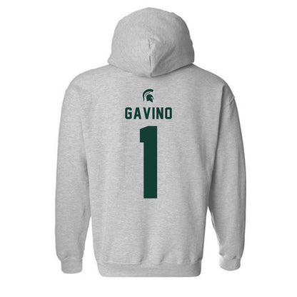Michigan State - NCAA Women's Field Hockey : Lyra Gavino - Generic Shersey Hooded Sweatshirt