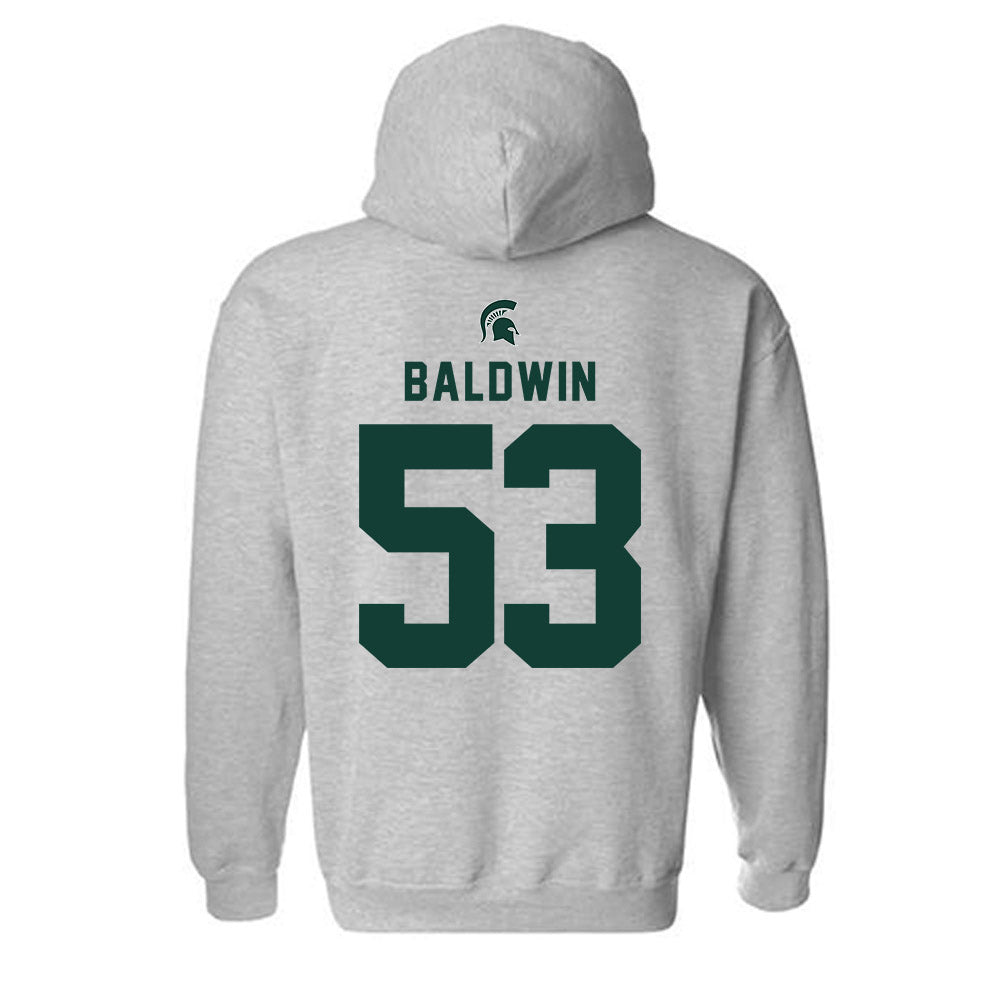 Michigan State - NCAA Football : Brandon Baldwin - Generic Shersey Hooded Sweatshirt