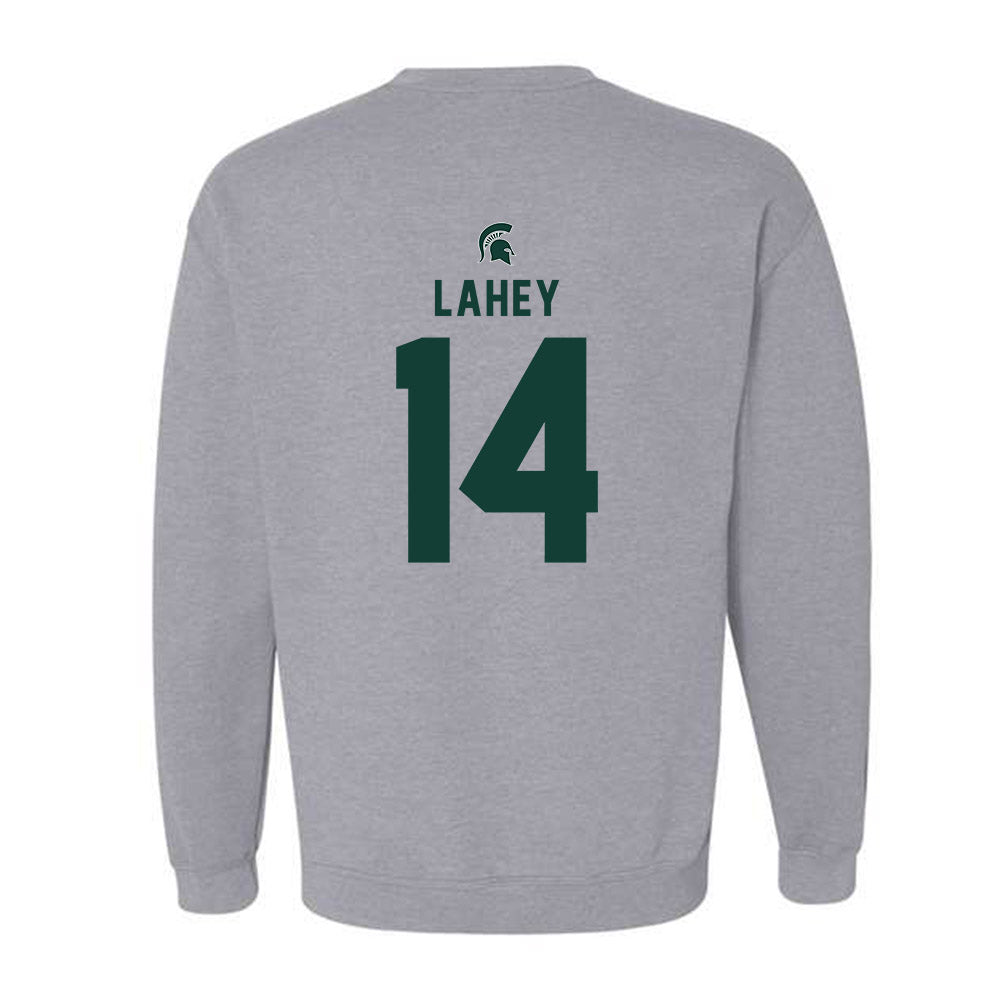 Michigan State - NCAA Men's Ice Hockey : Matt Lahey - Generic Shersey Crewneck Sweatshirt-1