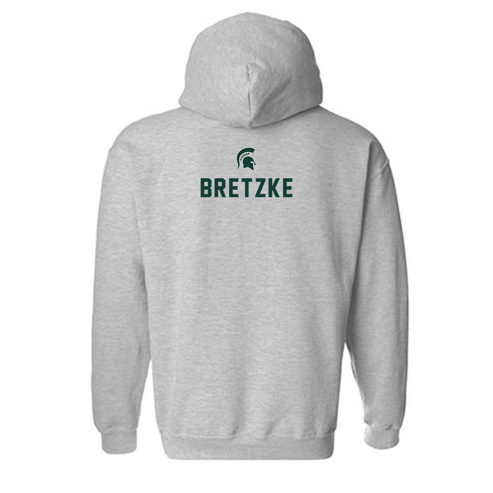 Michigan State - NCAA Women's Rowing : Mya Bretzke - Generic Shersey Hooded Sweatshirt