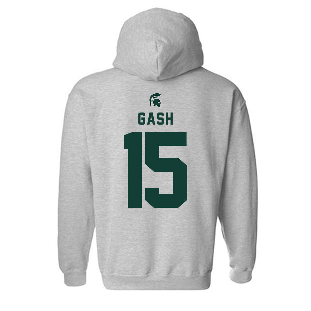 Michigan State - NCAA Football : Caleb Gash - Generic Shersey Hooded Sweatshirt-1