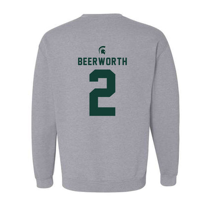 Michigan State - NCAA Women's Soccer : Sofia Beerworth - Generic Shersey Crewneck Sweatshirt-1