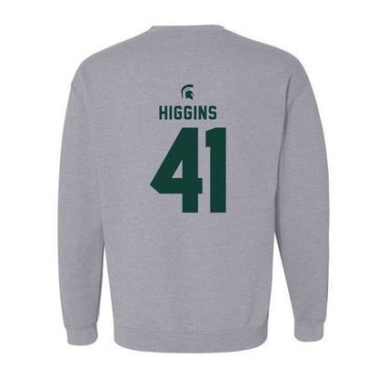 Michigan State - NCAA Baseball : Nolan Higgins - Generic Shersey Crewneck Sweatshirt