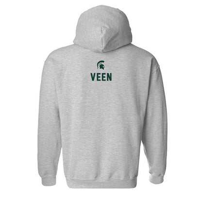 Michigan State - NCAA Women's Track & Field : Makenna Veen - Generic Shersey Hooded Sweatshirt-1