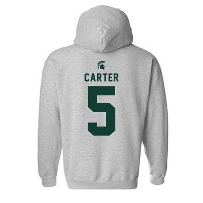 Michigan State - NCAA Football : Nathan Carter - Generic Shersey Hooded Sweatshirt