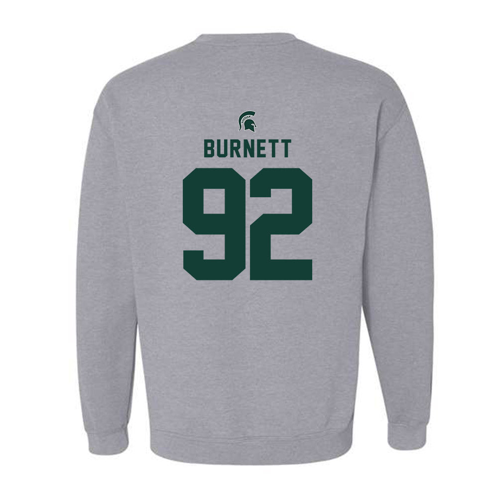Michigan State - NCAA Football : Kekai Burnett - Generic Shersey Crewneck Sweatshirt